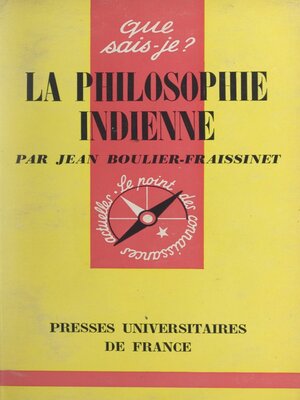 cover image of La philosophie indienne